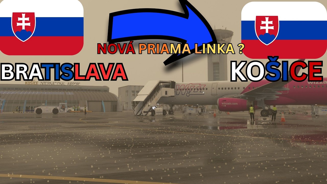 NOVÁ PRIAMA LETECKÁ LINKA   BRATISLAVA   ➡️ KOŠICE |(MSFS2024)