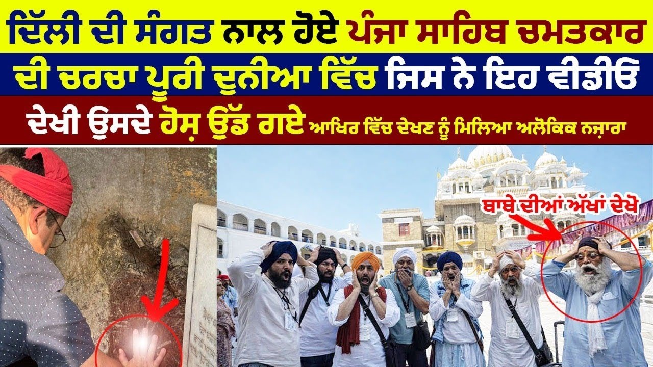ਪੰਜਾ ਸਾਹਿਬ ਵਿੱਚ ਵੱਡਾ ਚਮਤਕਾਰ 😱 ਦਿੱਲੀ ਦੀ ਸੰਗਤ ਨੇ ਵੇਖਿਆ ਅਜਿਹਾ ਨਜ਼ਾਰਾ