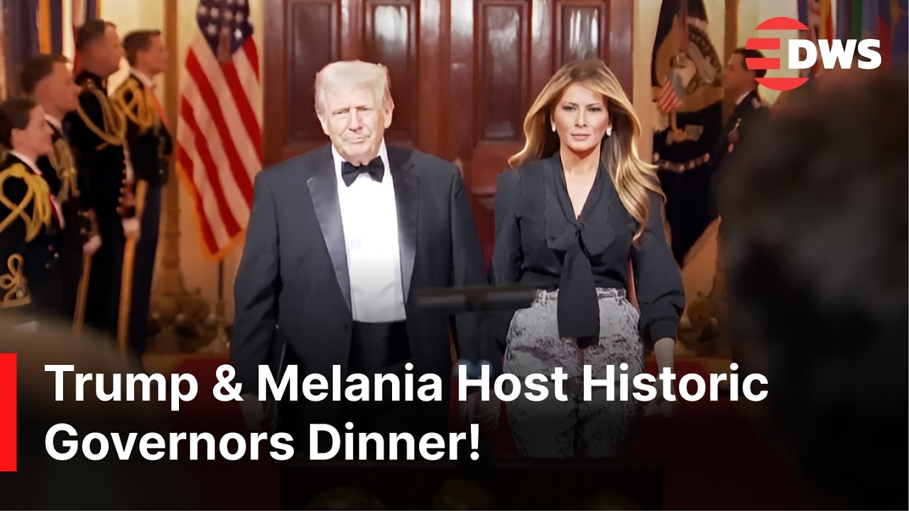 WATCH: President Trump & Melania Welcome State Governors to the White House for Key Meeting | AC1Z
