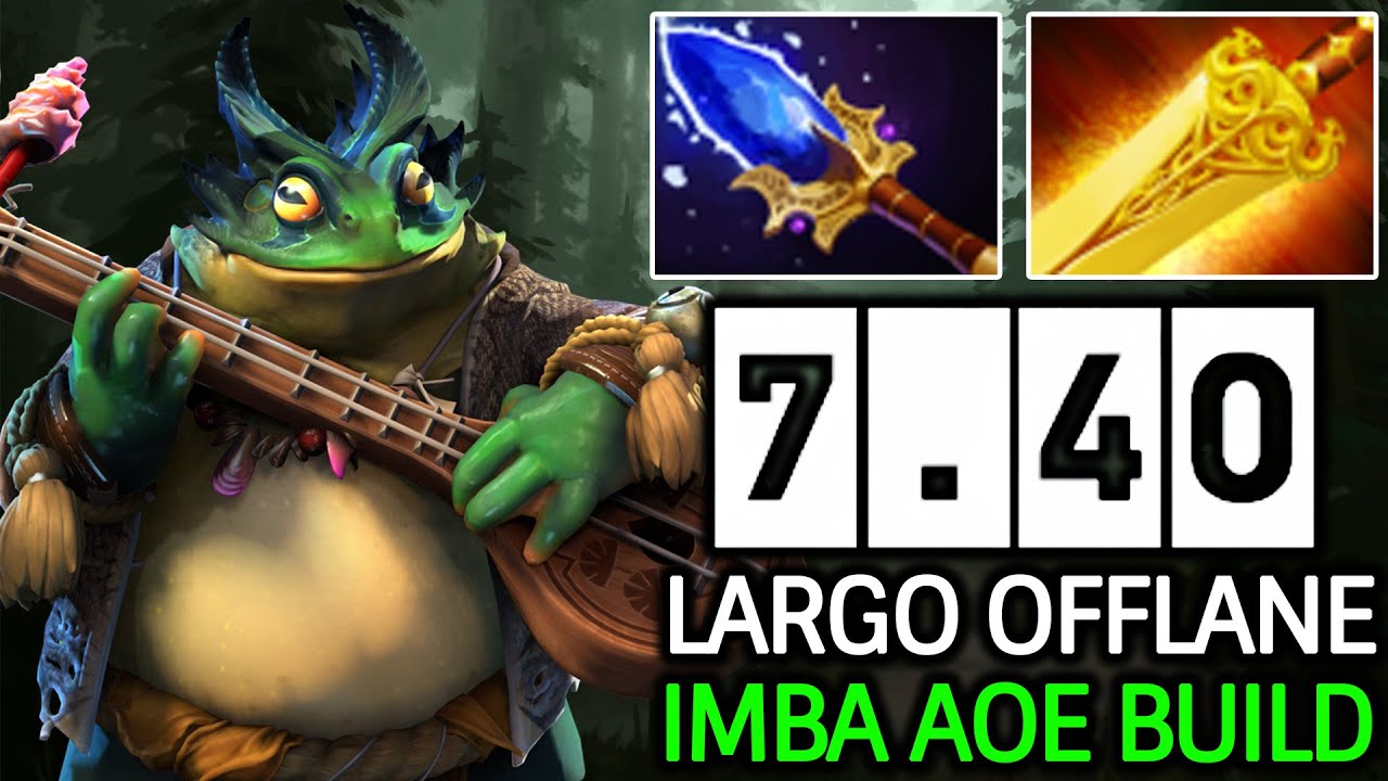 Largo Offlane &ndash; Radiance + Scepter AOE Build is Annoying Dota 2