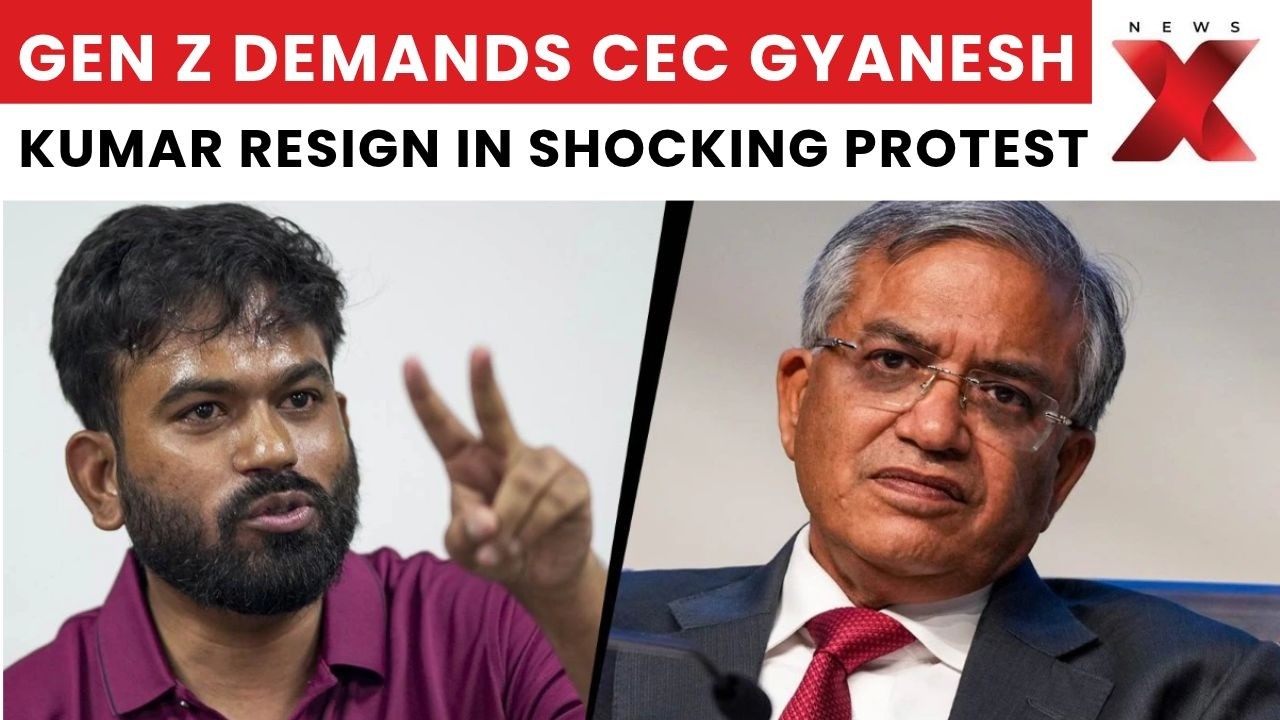 &lsquo;Won&rsquo;t Leave Until He Resigns&rsquo;: Gen Z Protest Targets CEC Gyanesh Kumar | NewsX