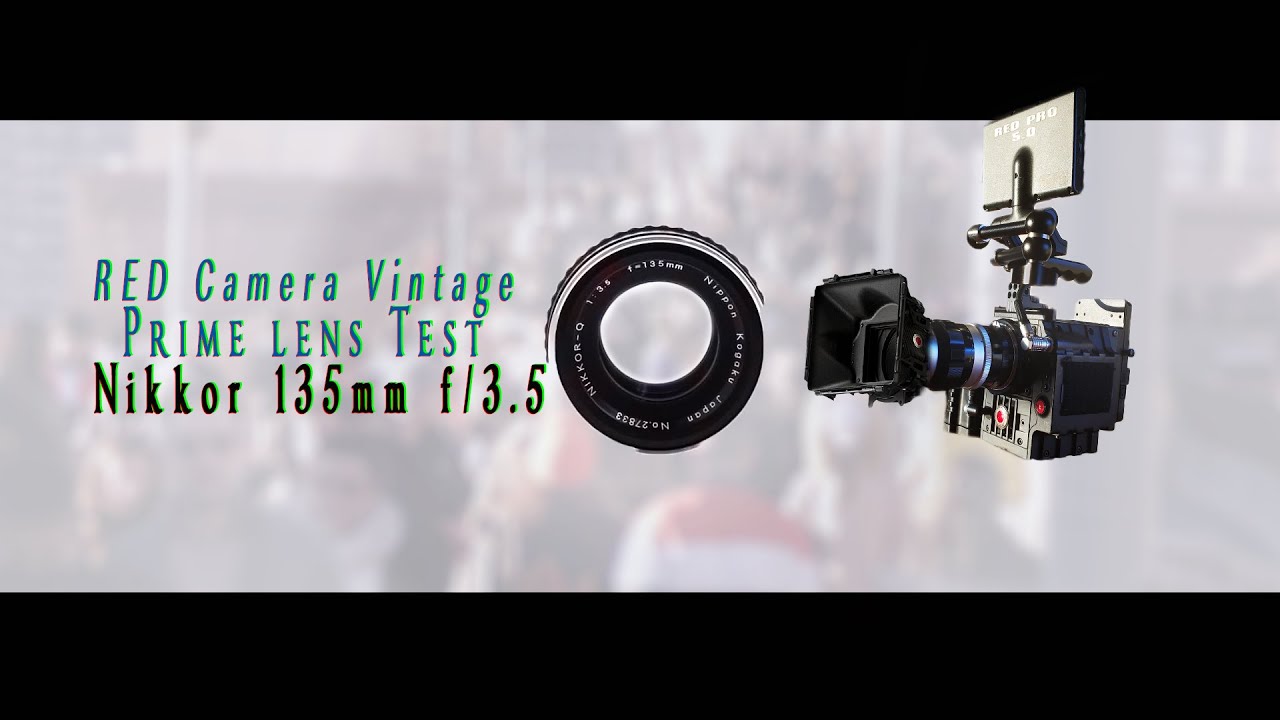 RED Camera Vintage Prime lens Test - Nikkor 135mm f/3.5 - New York City