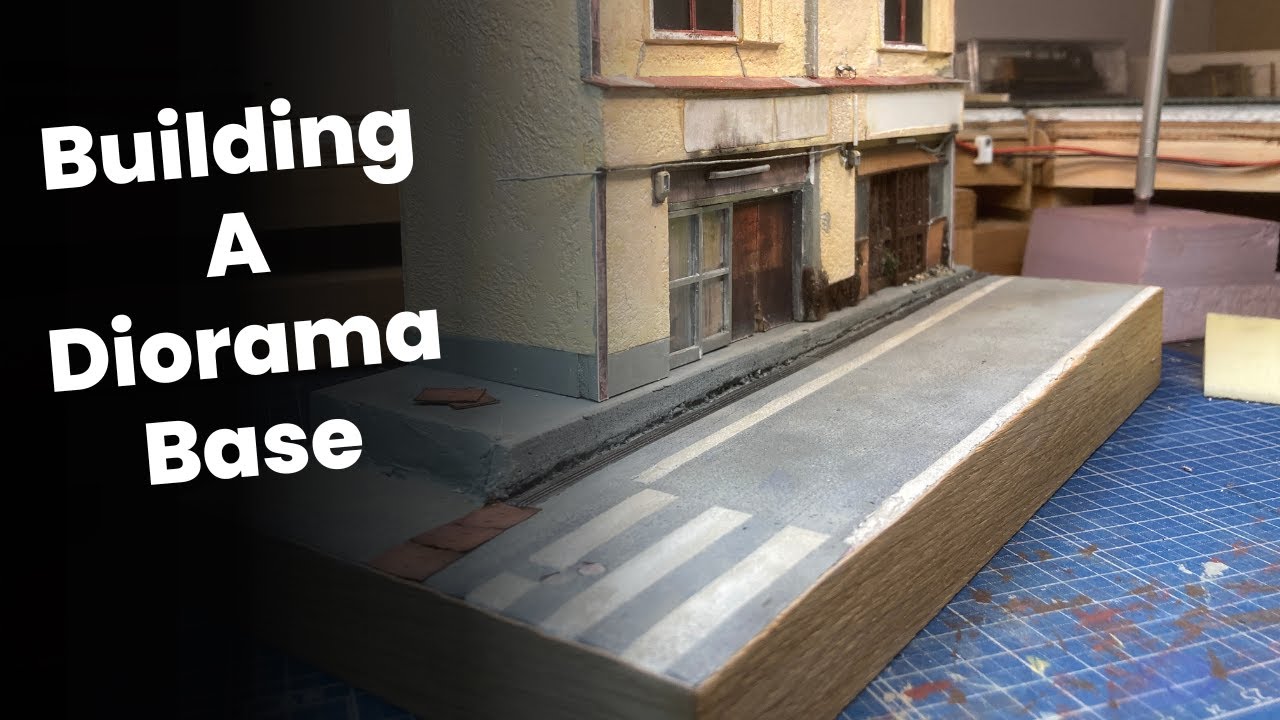 How to build a Diorama Base out of Insulation Foam | Abandoned Japanese Building Diorama