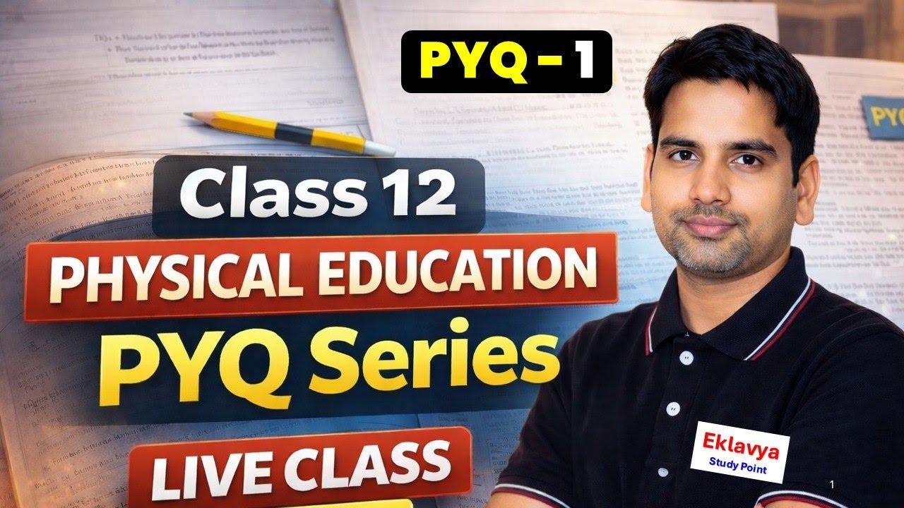 Class 12 Physical Education DAY-1 Live class previous Year question Paper 1 Solution By satender Pra