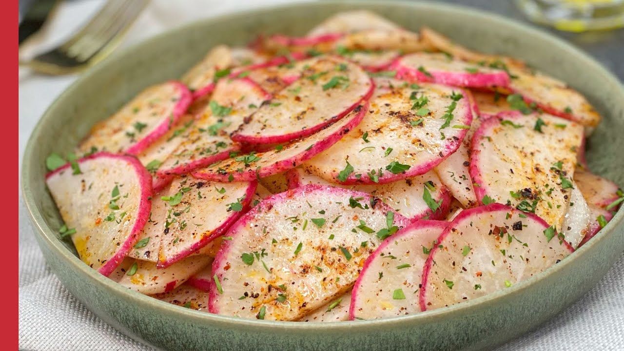 Receta de Ensalada de R&aacute;bano Rojo Simple y R&aacute;pida | C&oacute;mo Hacer Ensalada de R&aacute;bano