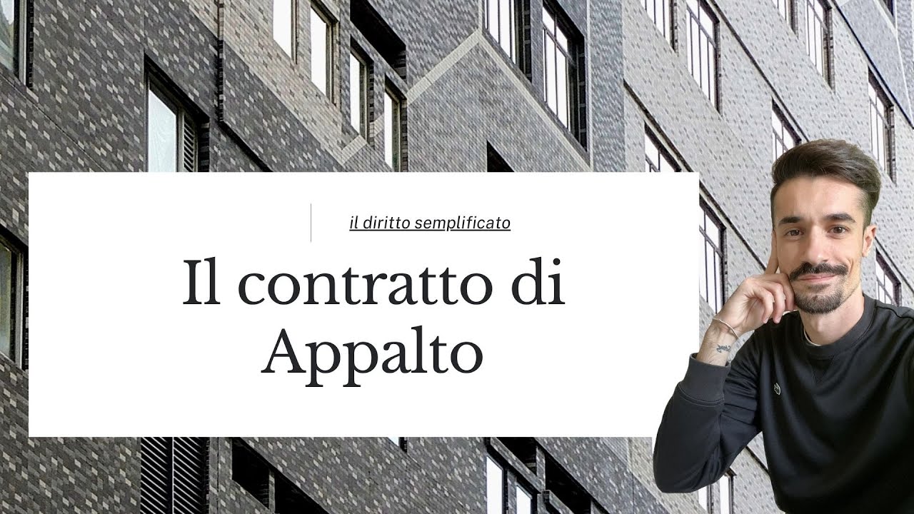 IL CONTRATTO DI APPALTO