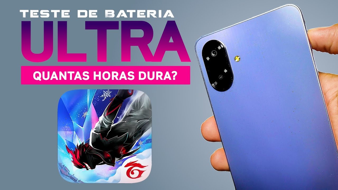 🌟Galaxy A07: Free Fire ULTRA + Teste de BATERIA