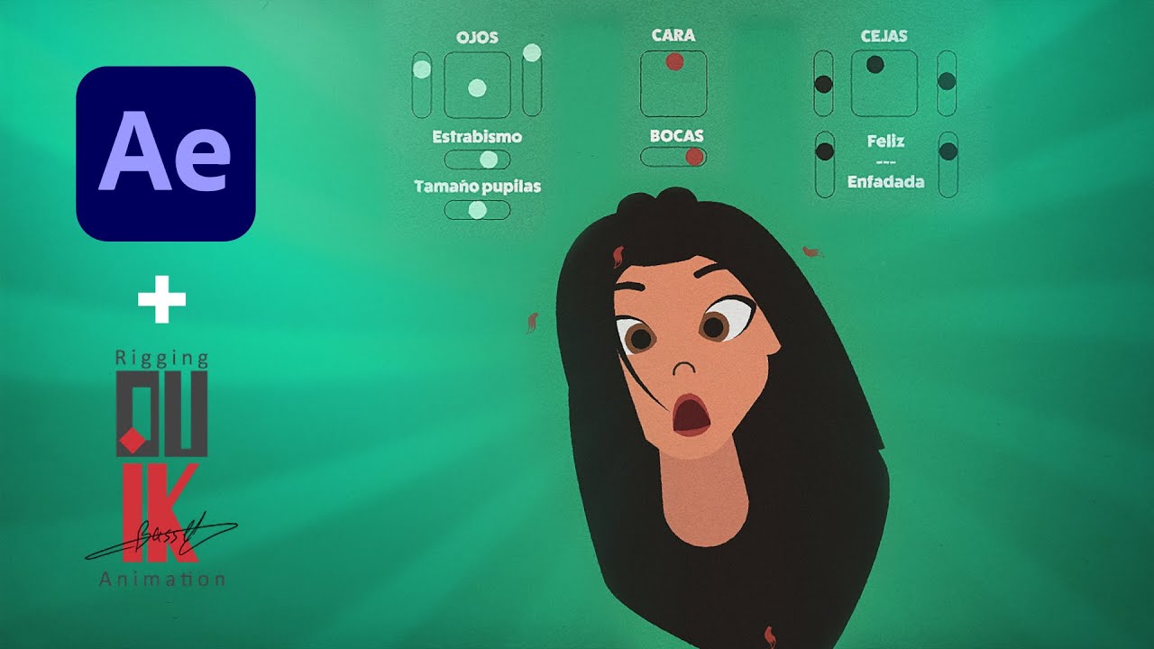 ► Cómo RIGGEAR y ANIMAR una CARA completa con DUIK + AFTER EFFECTS 🤪 Tutorial PASO a PASO