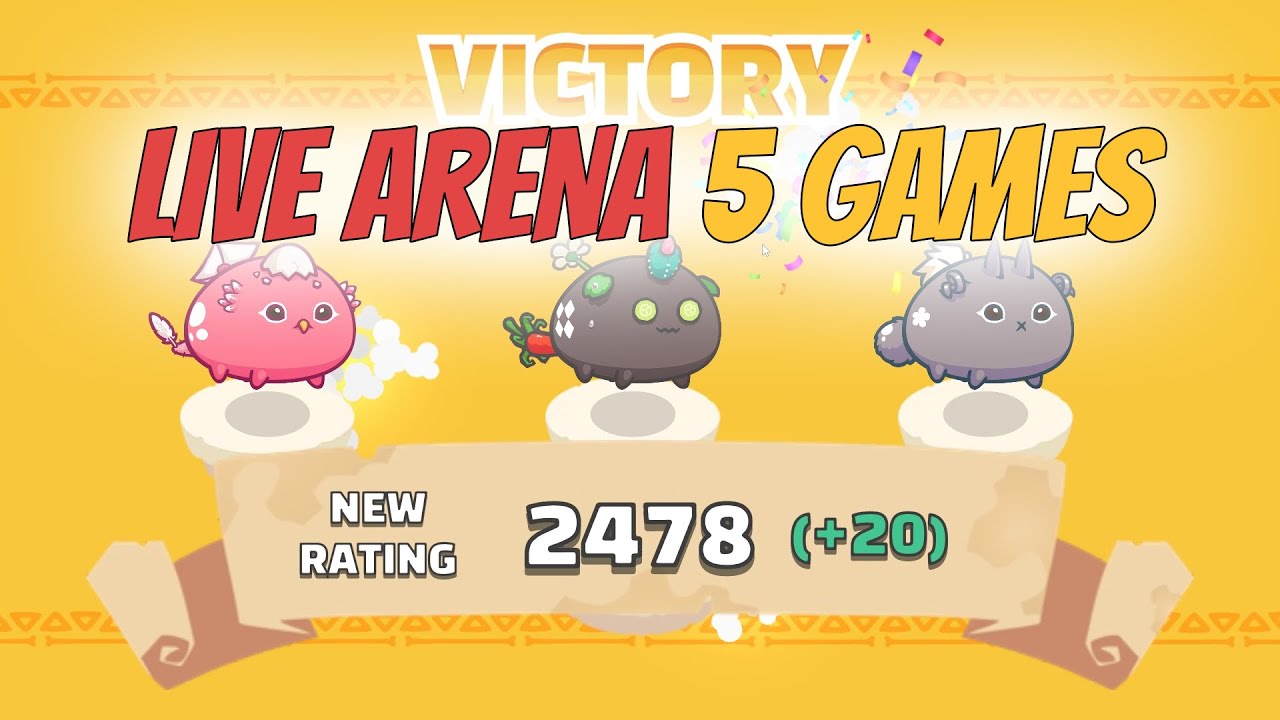 5 GAMES LIVE BMP GAMEPLAY #4 | 2400+ MMR Season 19 | Axie Infinity - Arena #33