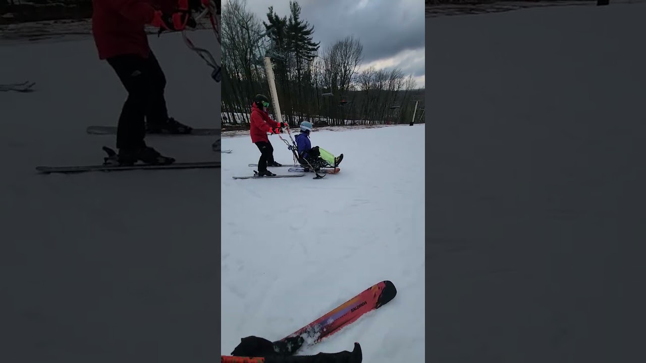 Michele Adaptive Skiing  with  with Spaulding Adaptive Sports and Wachusett Mountain. 