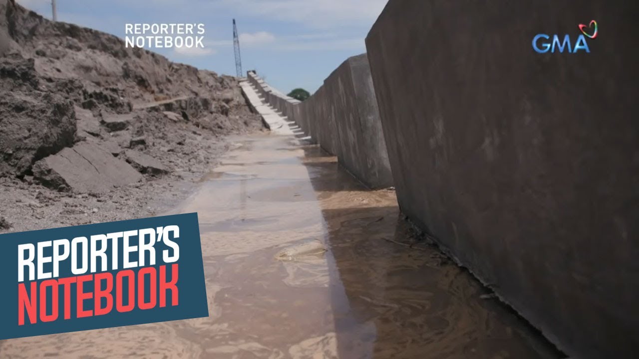 Flood control project sa San Simon, Pampanga, gumuho bago pa man matapos | Reporter's Notebook