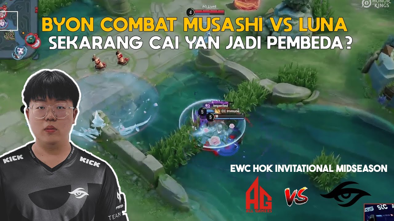Luna TianX Menggila, AG HK Kewalahan -  All Gamers Vs Team Secret HOK Invitational Midseason Game 2