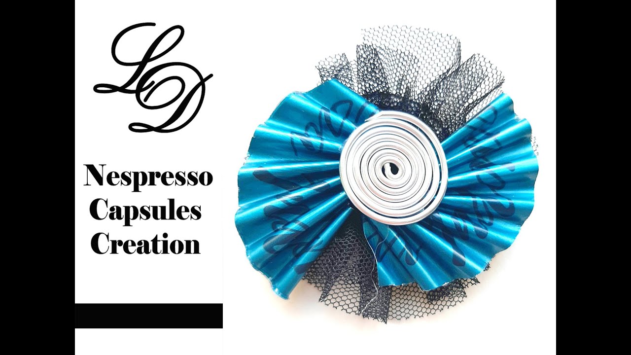 How to Recycle Nespresso Capsules- Easy DIY Craft Coffee Pods Brooch- Recycling Jewelry- Zero Waste