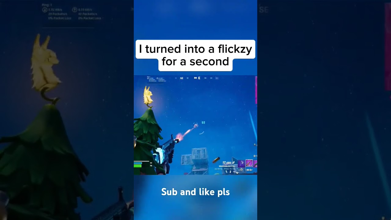 I turned into a flickzy for a second#fortniteshorts #fnclip