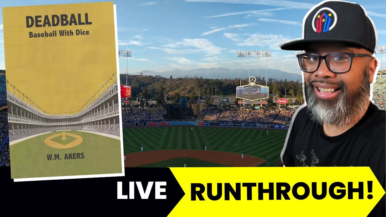 Deadball: Baseball With Dice Overview and Runthrough and My Father's Work Unboxing