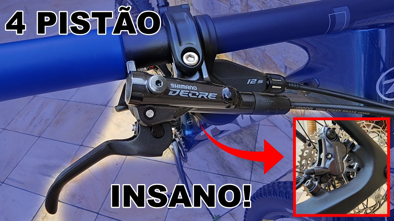 FREIO SHIMANO M6120 4 PISTÕES | MUNDO DE BIKE