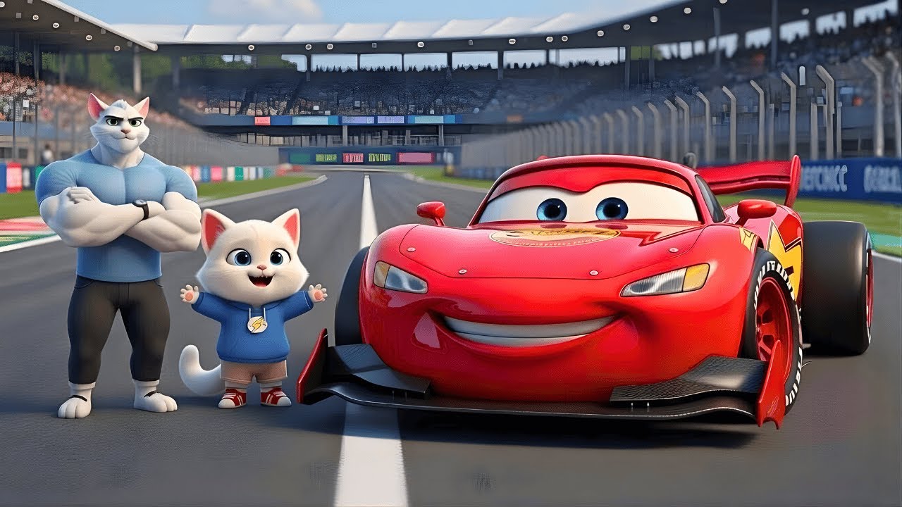 A McQueen Car Made of Soda Cans?! Big Laughs — Bigger Surprise | AI Cat Story