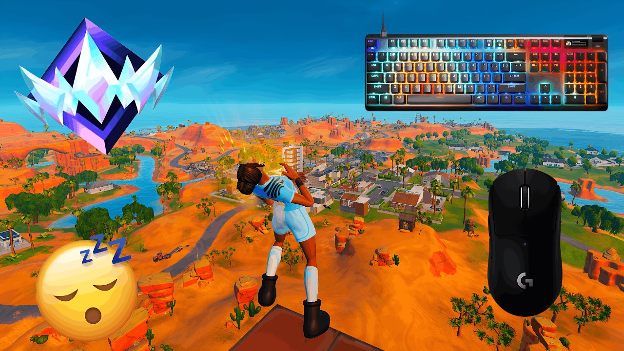 SteelSeries Apex TKL ASMR 😴 Fortnite OG Ranked Reload 🏆 Satisfying Keboard Fortnite 240 FPS 4K