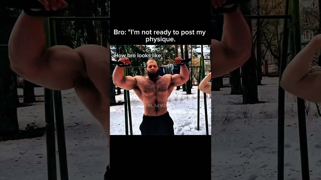 I'm not ready to post my physique. Gym meme 