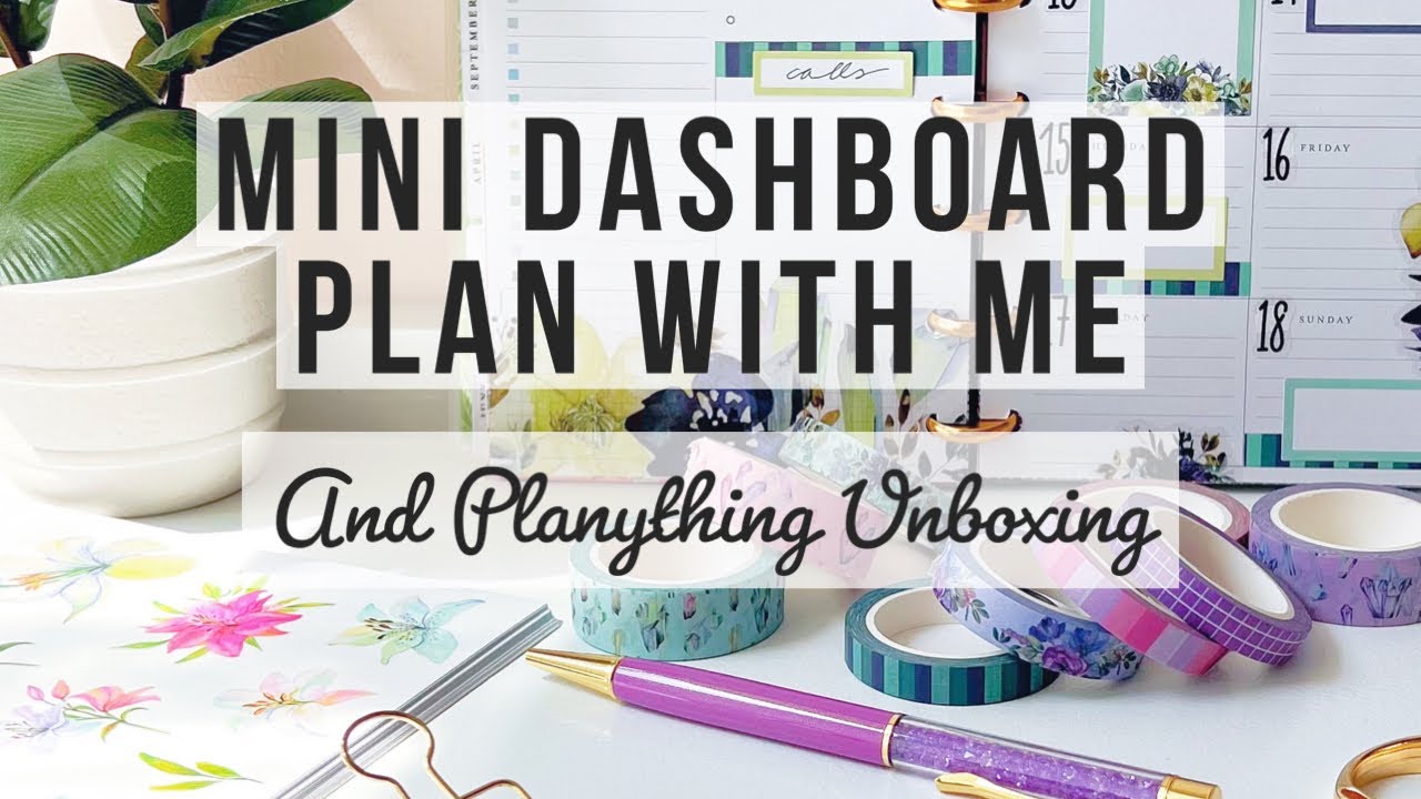 Plan With Me - Mini Dashboard Happy Planner! Plus Planything Unboxing! Fall 2022 Planner Supply Haul