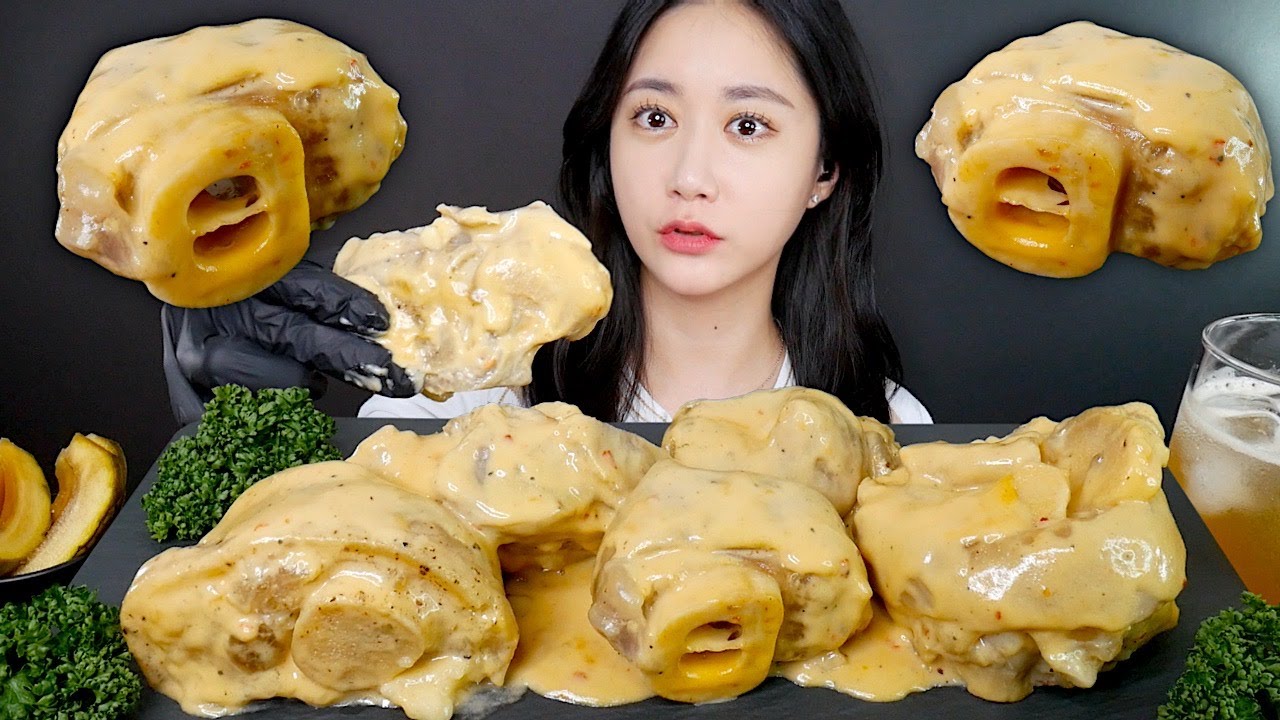 МУКБАНГ Тушеные Говяжьи Ножки В Сливочном Соусе😶‍🌫️🤍 | Real Sound MUKBANG | АСМР | EATING SHOW