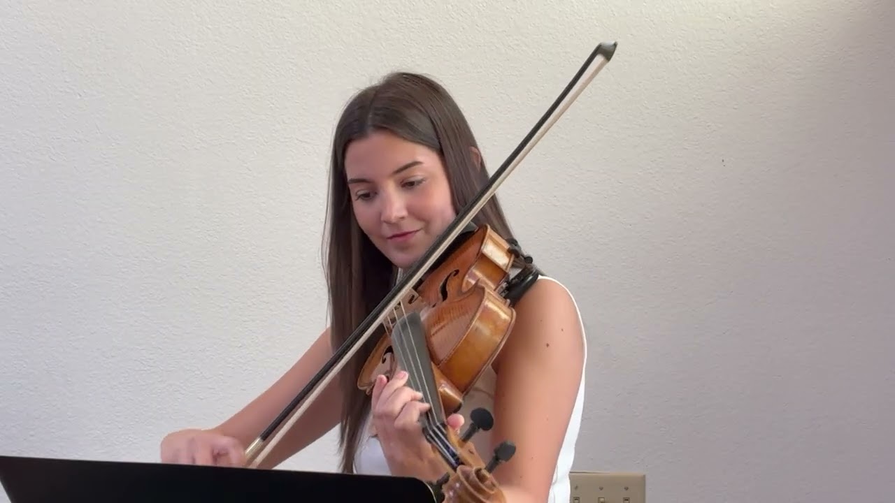 Music donation: Lilien playing Bach - Concerto No. 5 in F minor, BWV 1056, II Largo
