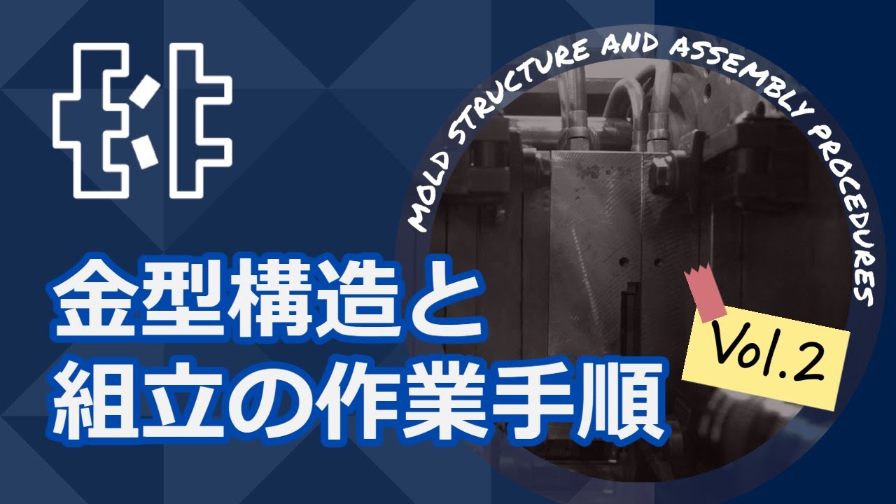 金型の構造と組立手順　Vol.2　Mold structure and assembly procedures Vol 2