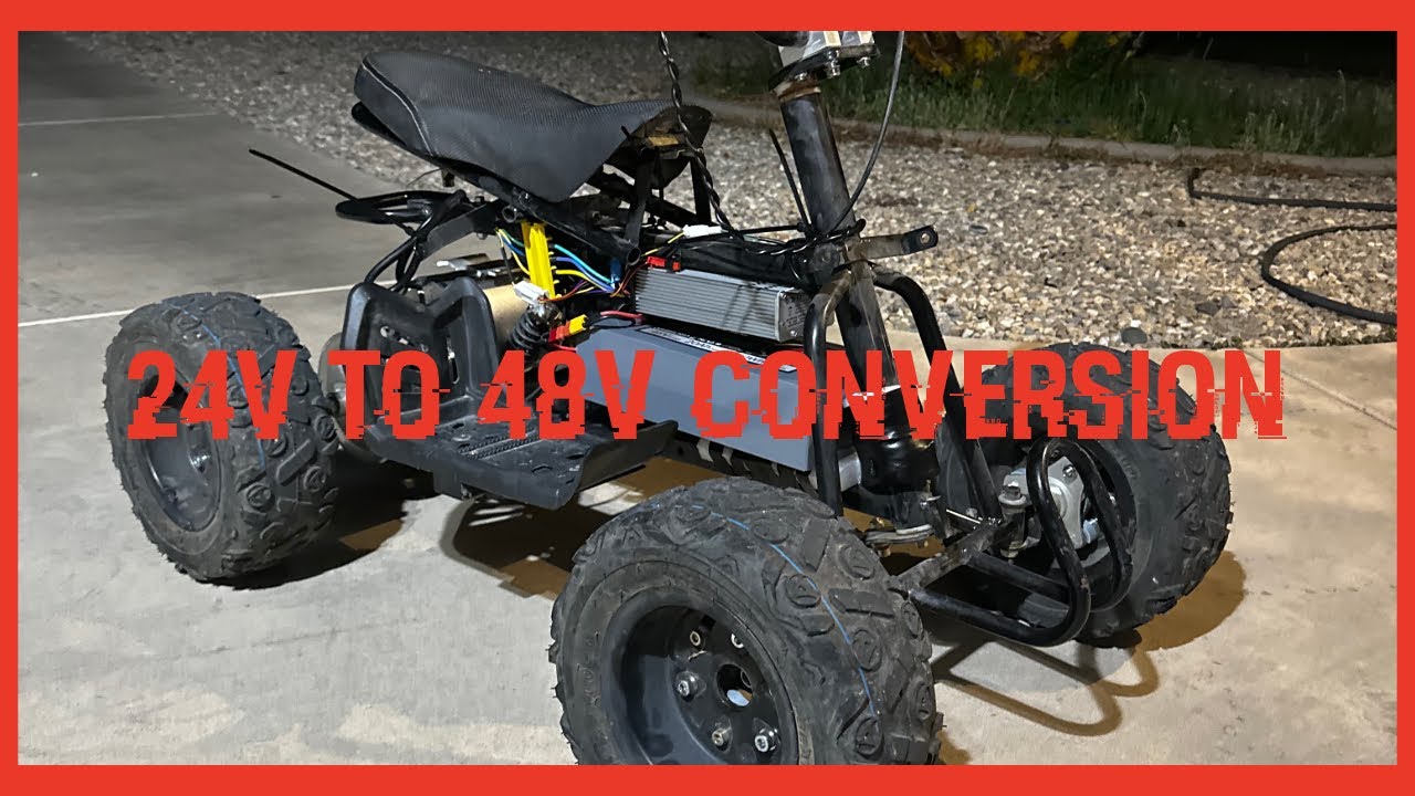 24v quad to 48v conversion (VEVOR) razor dirt quad comparison