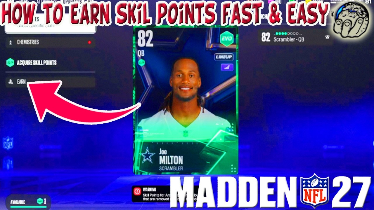Madden 27 &mdash; САМЫЙ БЫСТРЫЙ И ЛУЧШИЙ способ получить БЕСПЛАТНЫЕ очки навыков! Madden 27 Ultimate Team