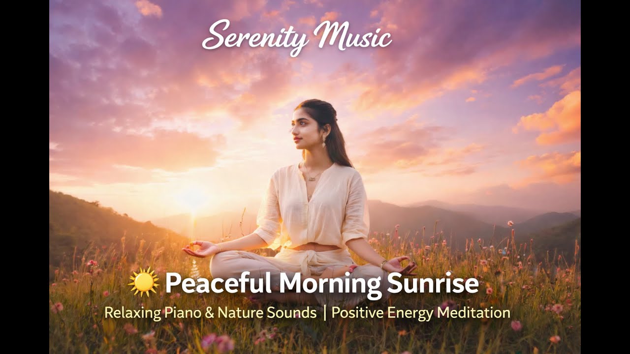 Peaceful Morning Sunrise ☀️ Relaxing Piano & Nature Sounds | Positive Energy Meditation
