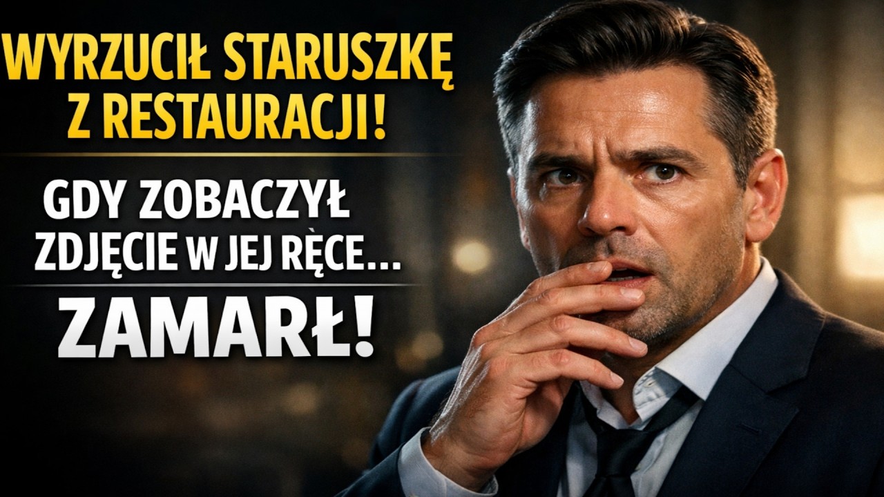 Wyrzucił staruszkę z restauracji. Gdy zobaczył zdjęcie w jej dłoni, zamarł.