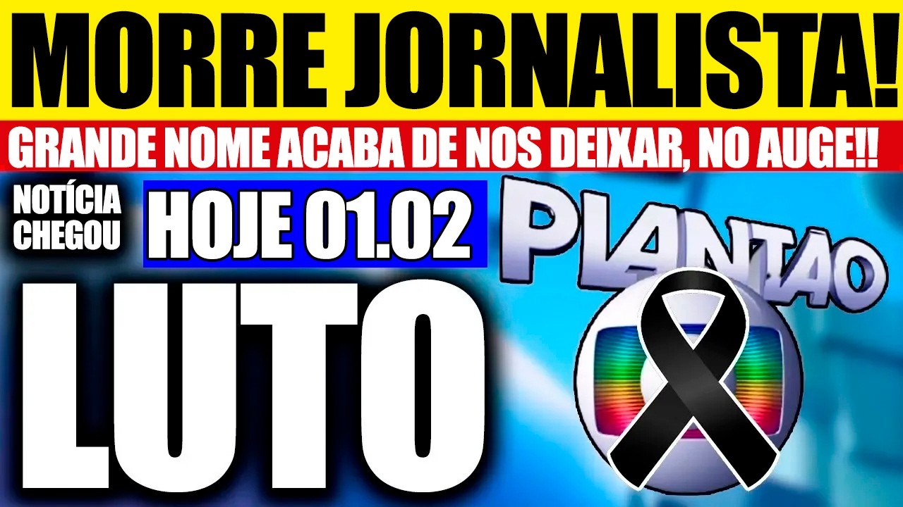 👉 LUTO NA MÚSICA! MORREU HÁ POUCO, GRANDE JORNALISTA E APRESENTADOR DE SUCESSO..
