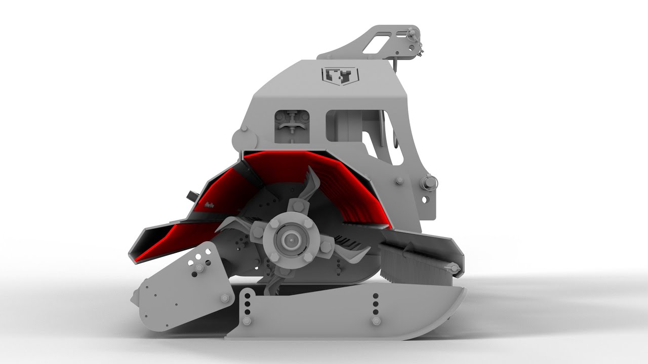 Mulcher FORT STARK | With an adjustable rear hood | KMH175+Profi