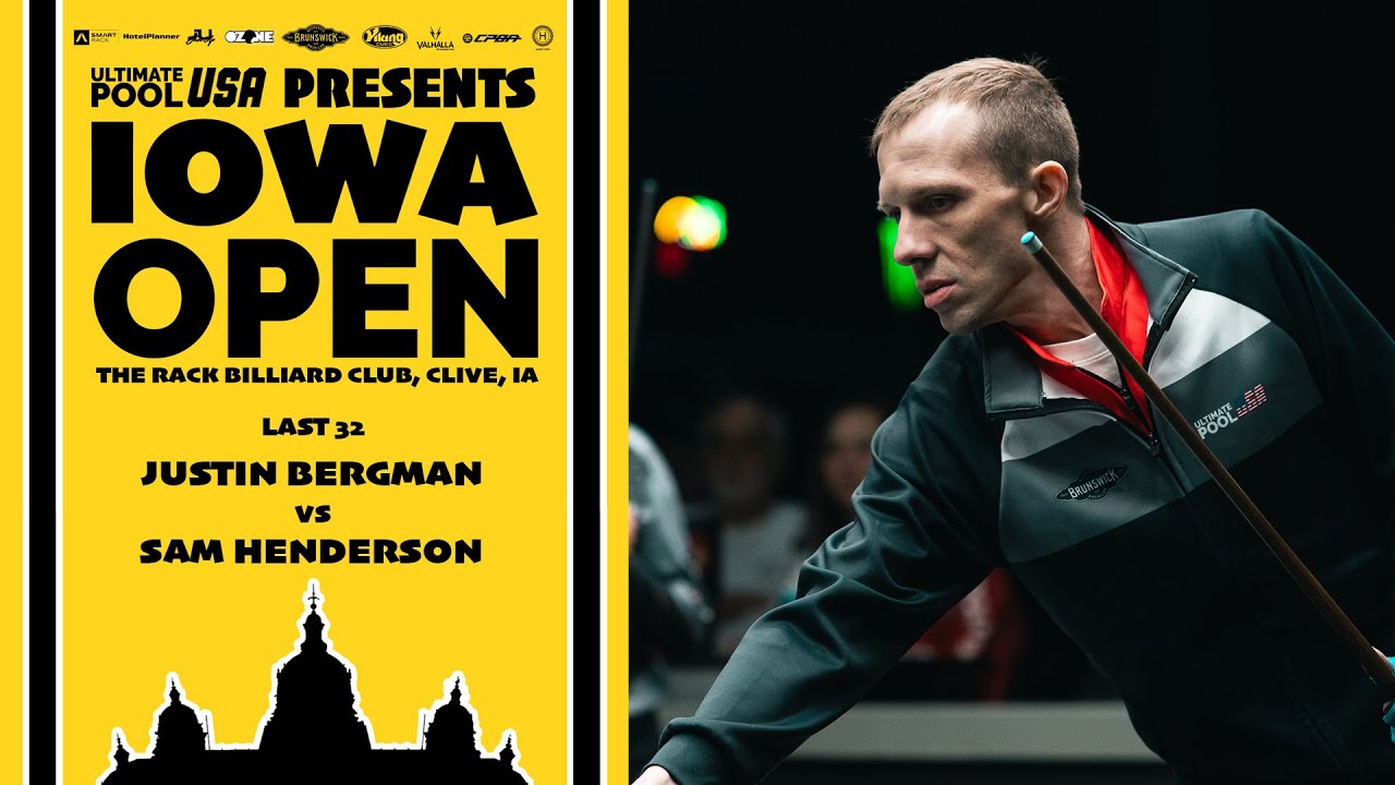 Justin Bergman vs Sam Henderson | Last 32 | Iowa Open