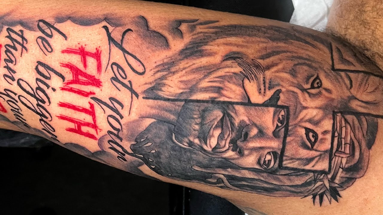 Faith/Fear Tattoo | Timelapse  ( Tattoo with a Baltimore tattoo artist)