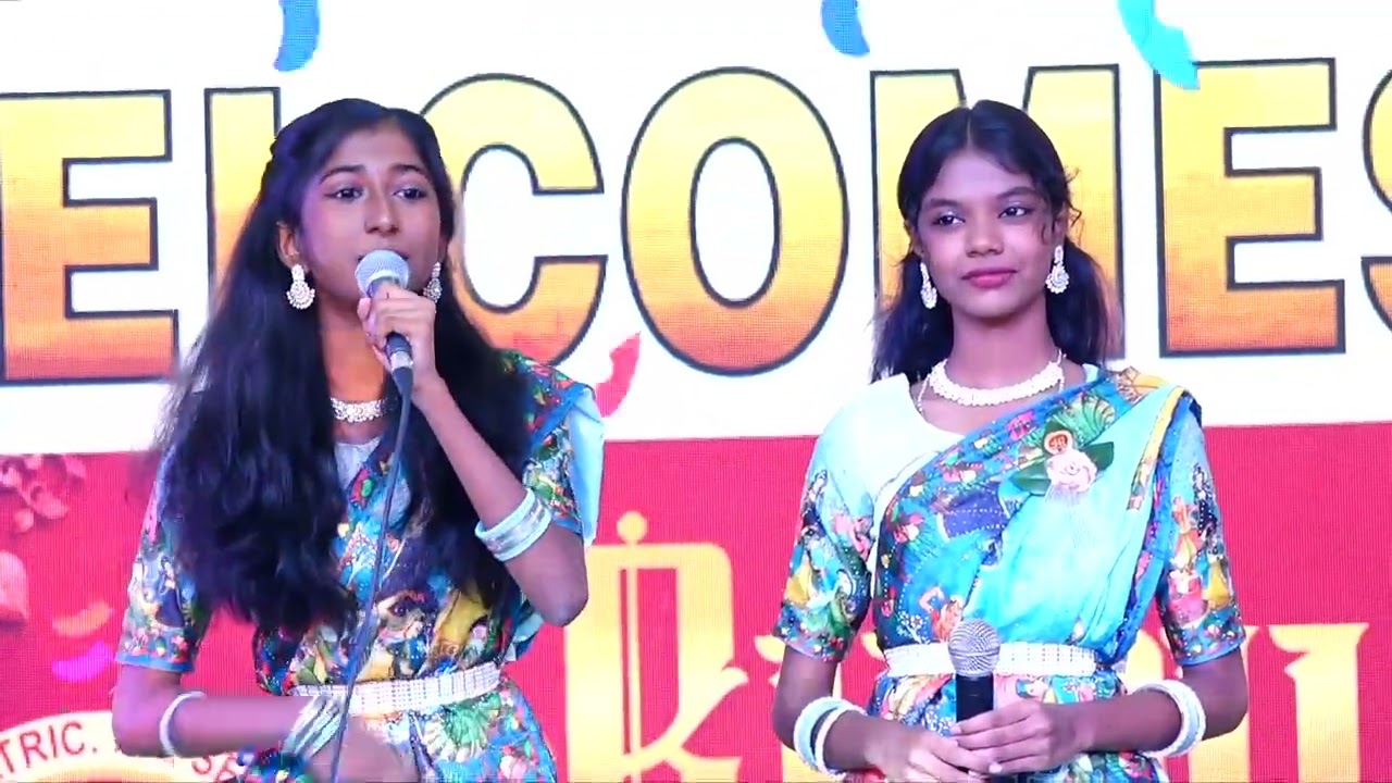 St Ann's Matric Hr.Sec. School. Madanandapuram, Chennai Ruby Annotsav welcome gestures & Ruby song