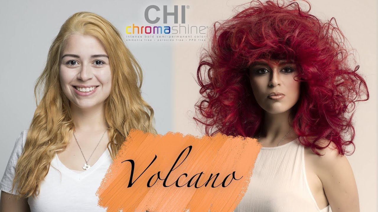 Hair is my Canvas: Volcano with CHI Chromashine (Step by step)