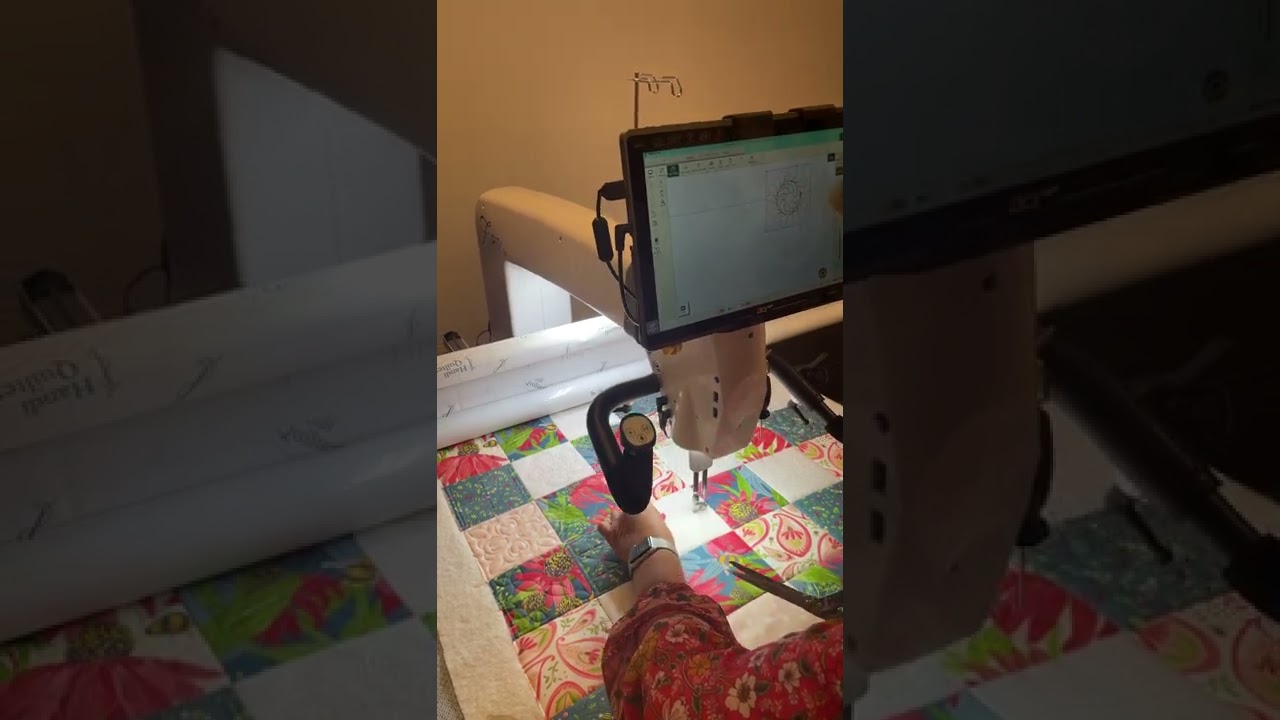 Custom Quilting a Block