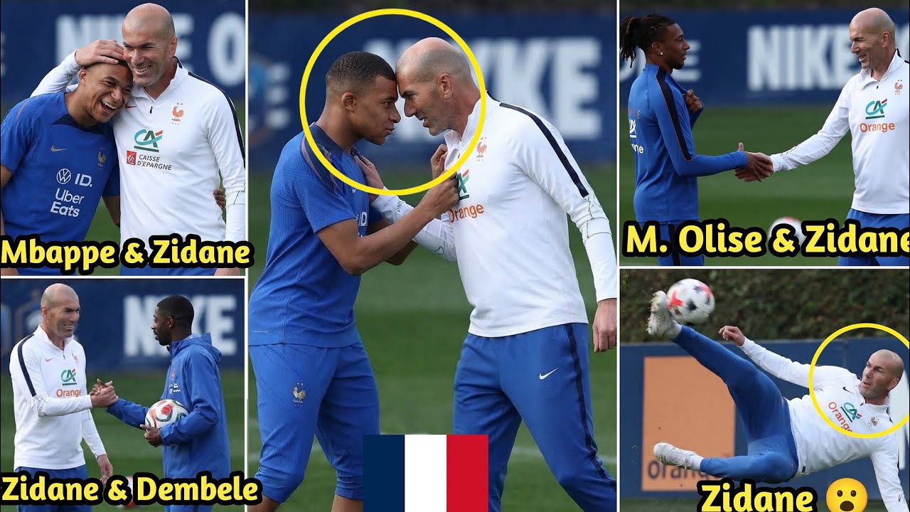 Crazy Things Zidane Did In His First Training Session With Mbappe Olise Dembele And France Squad