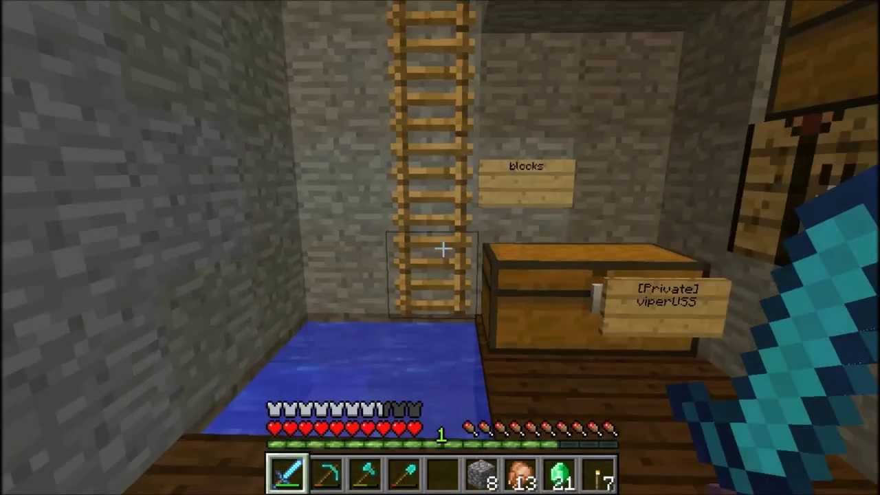A Minecraft 1.7.2/1.7.5 server(Pikacraft Server)Tour- My House
