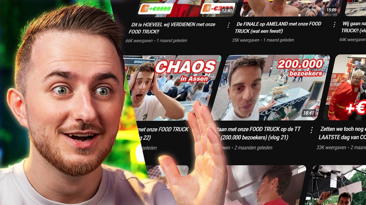 YouTuber koopt € 30.000k Foodtruck voor de Vlog