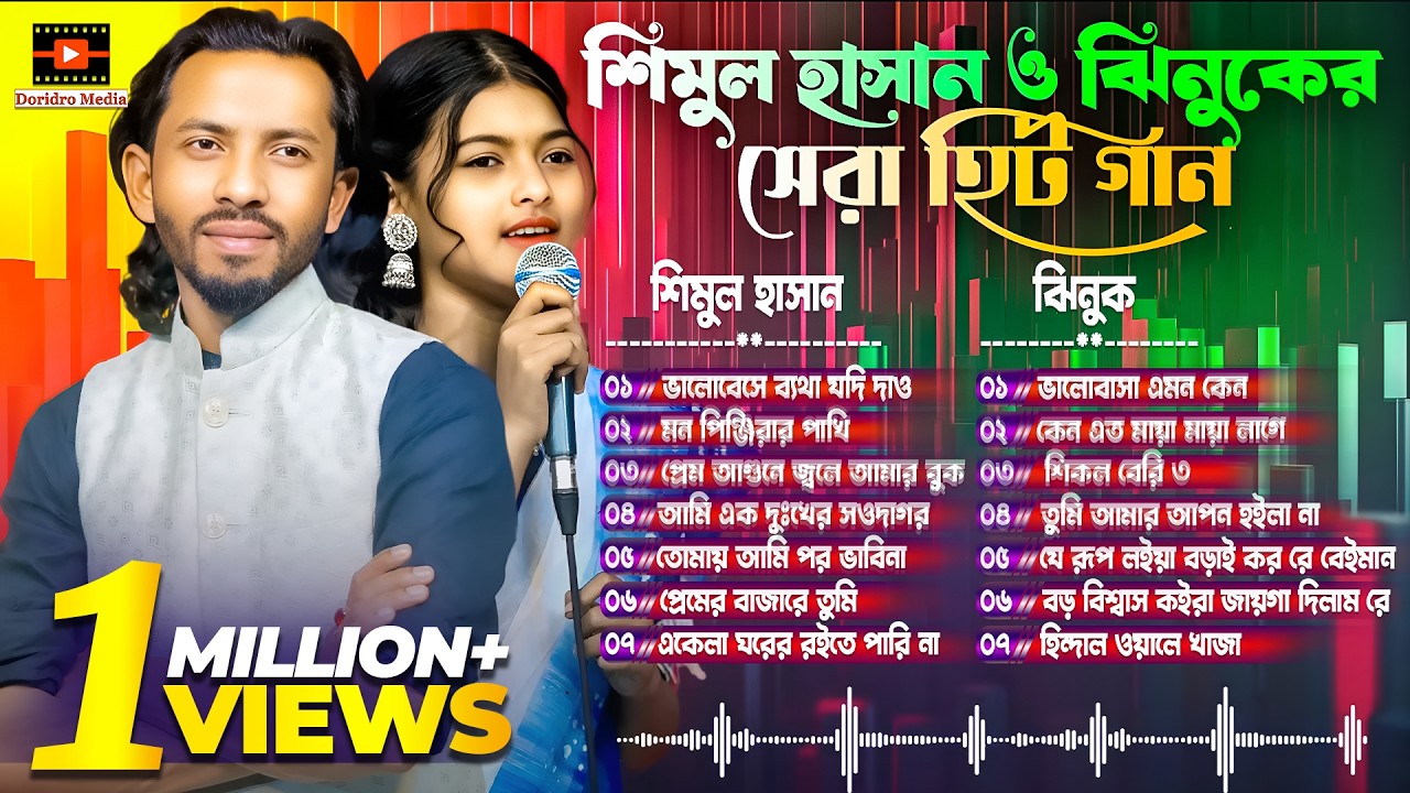 শিমুল হাসান ও ঝিনুকের সেরা হিট গান🔥Best of Shimul Hasan & Jinuk New 14 Song🔥Bangla New Song