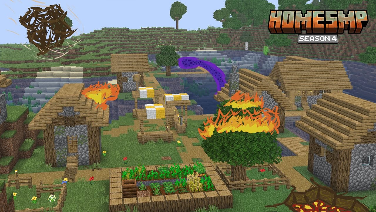 A village on fire & a druidic ritual | Home SMP S4