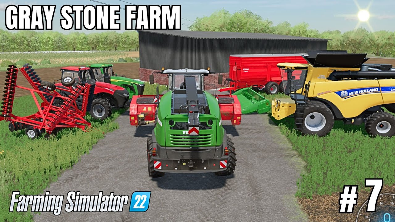 SILAGEN Fendt DISKING tractor Gray Stone Farm #7 | Farming Simulator 22 | Harvest | FS Timelapse