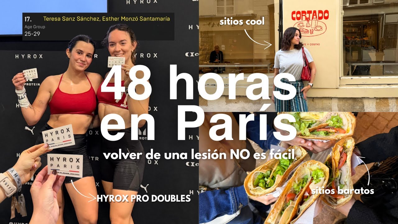 Compitiendo en HYROX PARIS despu&eacute;s de 7 meses de lesi&oacute;n + mini gu&iacute;a de viaje #vlog