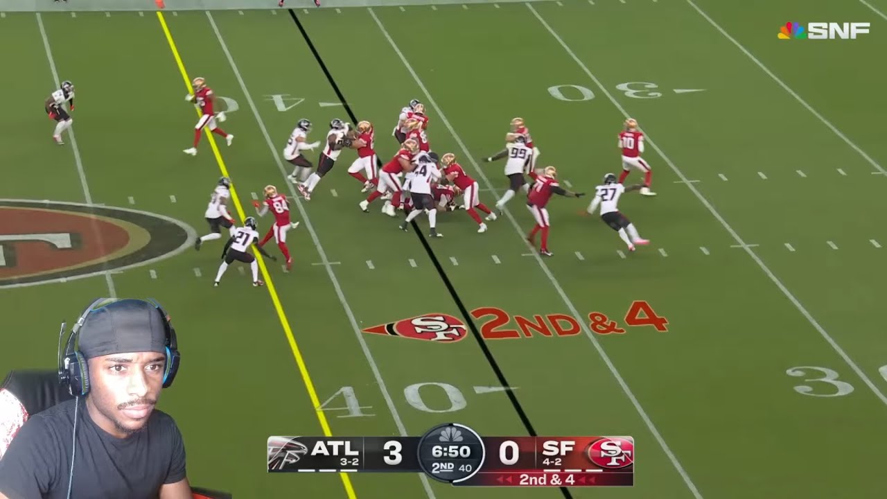 РЕАКЦИЯ НА ОСНОВНЫЕ МОМЕНТЫ ИГРЫ Atlanta Falcons против San Francisco 49ers!