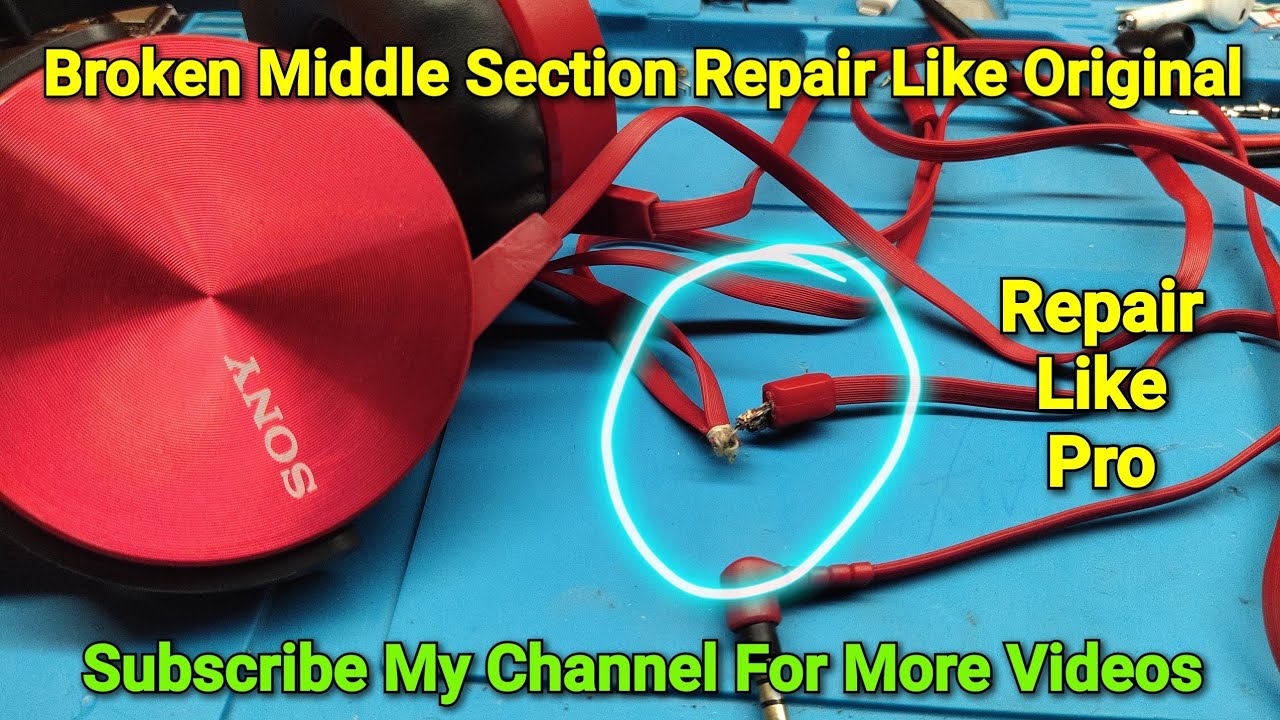 Sony MDR 450 Headphone Broken Middle Section Repair