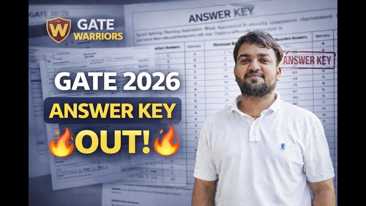GATE ANSWER KEY 2026 | Kaise Check Kare Answer Correct ya Wrong? Full Guide || #GATE2026