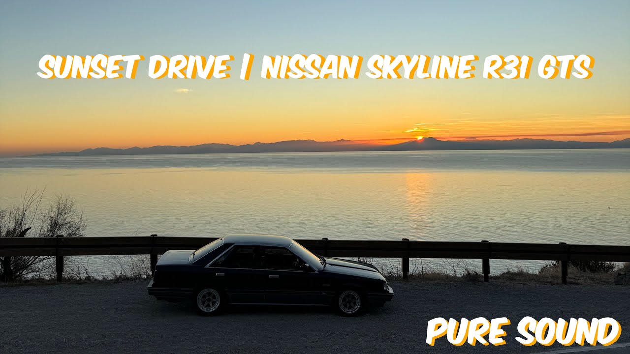 Sunset Drive in a Skyline R31 GTS | Real Engine Sound, No Cuts