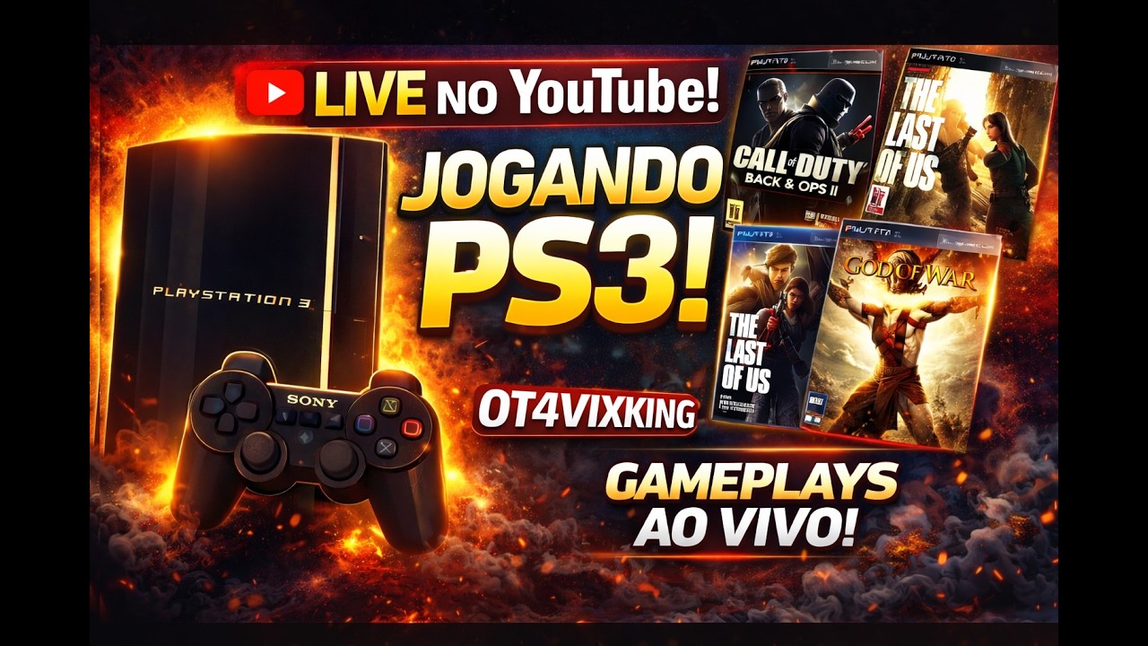 JOGANDO PS3 ONLINE  E OFFLINE EM 2026!!!RUMO A 1K BORA JOGAR !!!